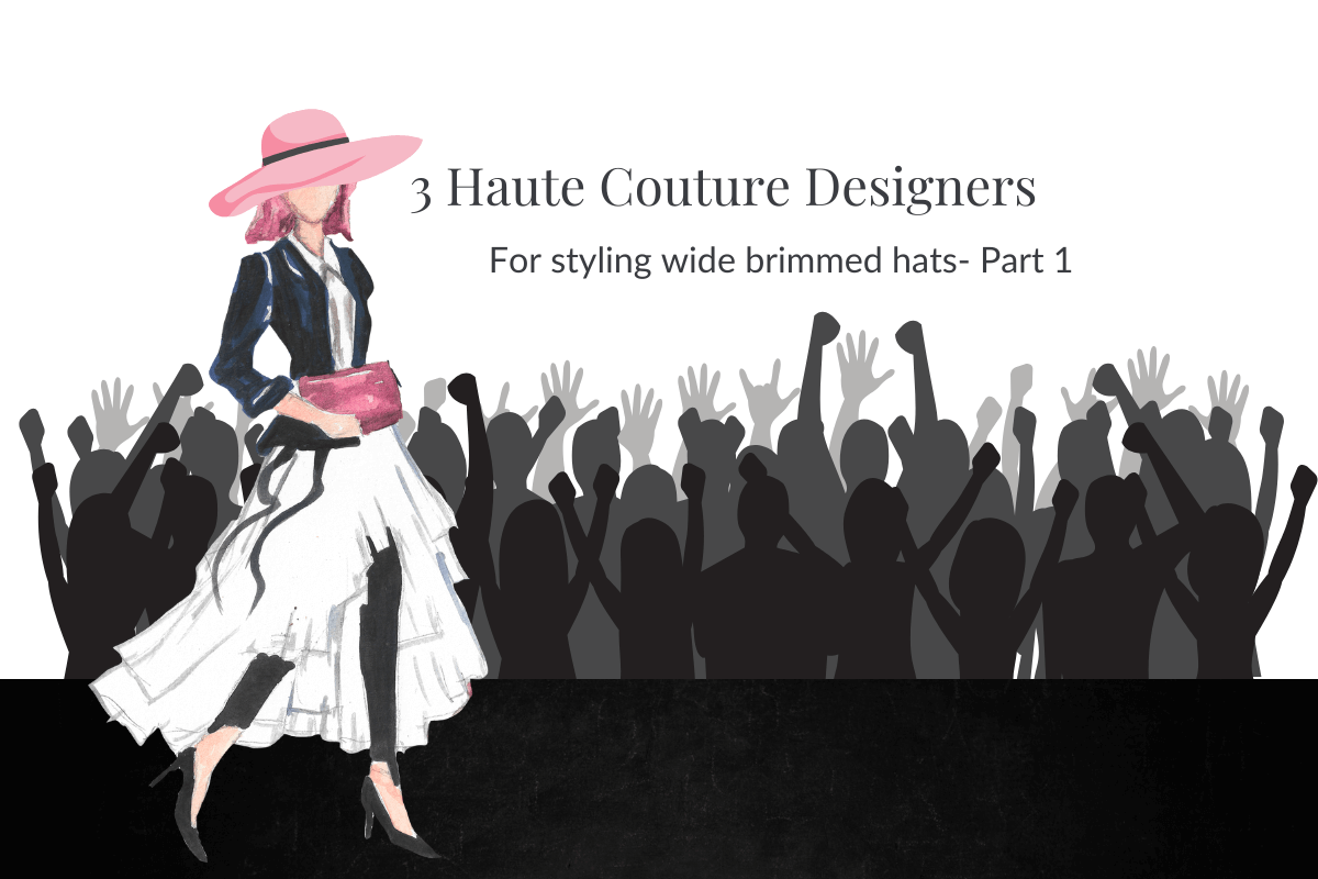 A blog banner for a blog post on the inspiration from the catwalks for styling hats by Melissa Rath Millinery.