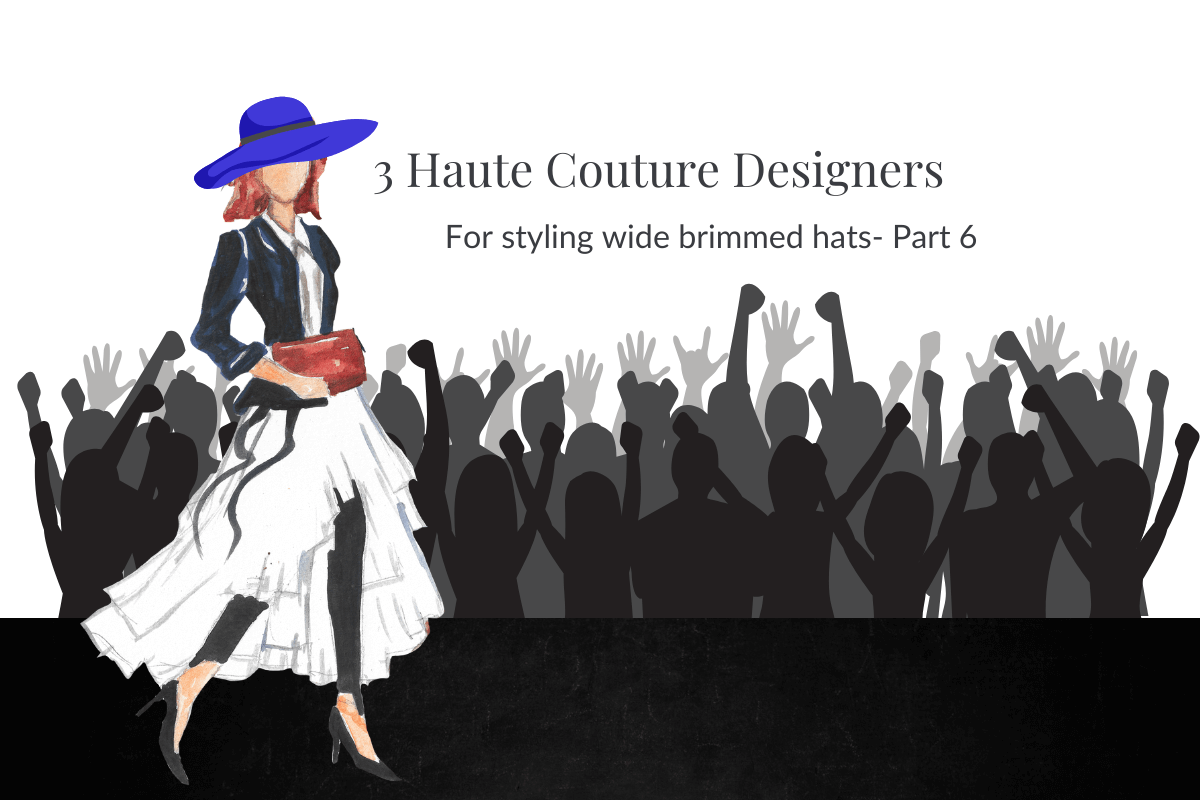 A blog banner for a blog post on the inspiration from the catwalks for styling hats by Melissa Rath Millinery.