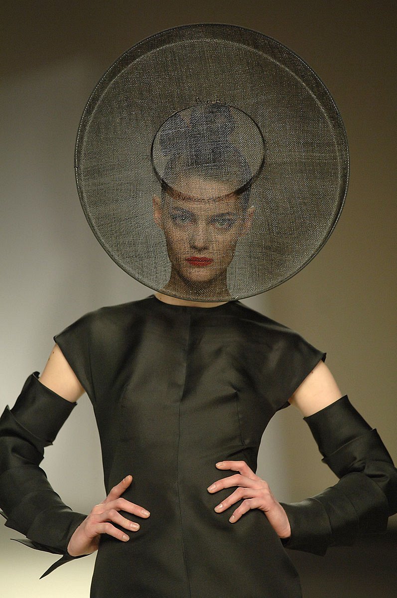 A picture of a model on the catwalk for  Juanjo Olivia AW 2009.
