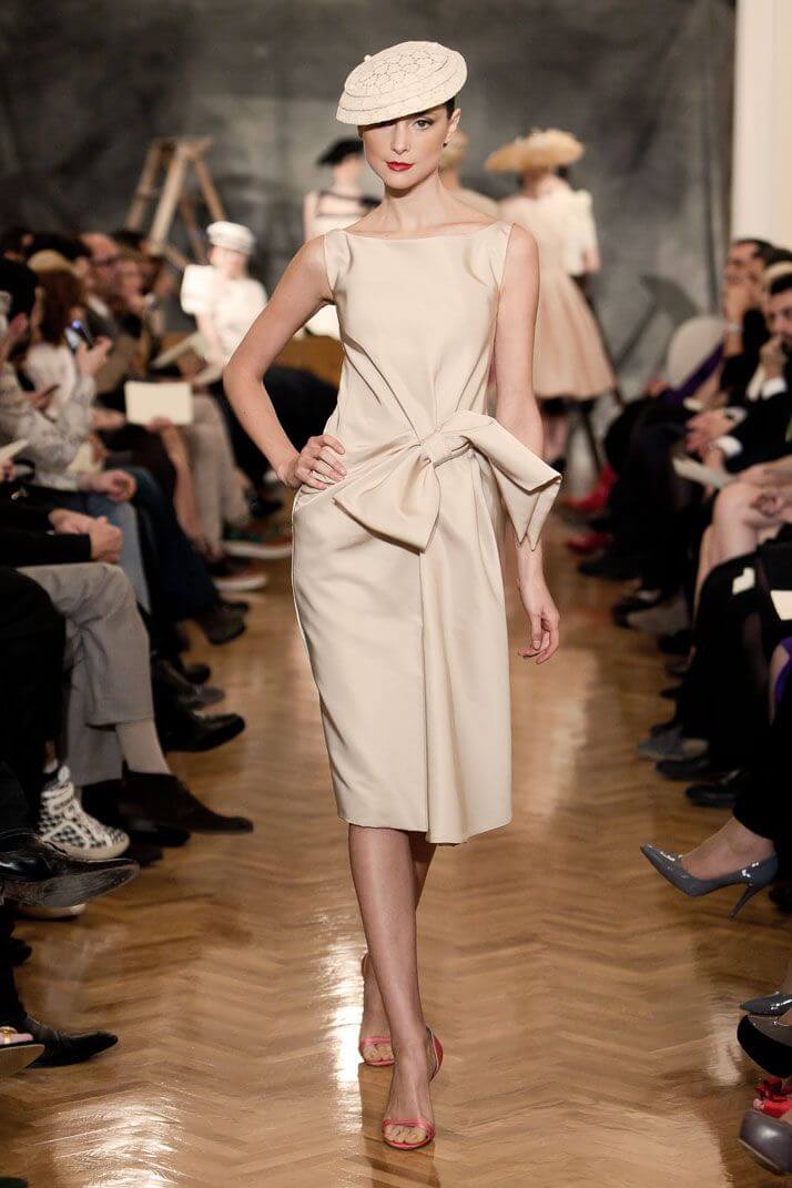 A picture of a model on the catwalk for Vassilis Emmanuel Zoulias 2011.