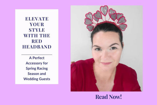 Elevate Your Style with the Red Headband: A Perfect Accessory for Spring Racing Season and Wedding Guests