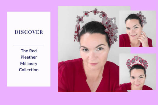 Discover the Exquisite Red Pleather Millinery Collection by Melissa Rath Millinery