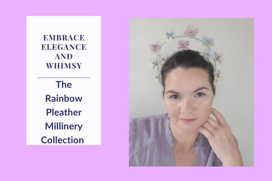 Embrace Elegance and Whimsy: The Rainbow Pleather Millinery Collection by Melissa Rath