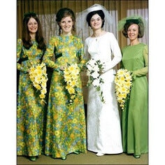 A picture of fashion from the 1970s.