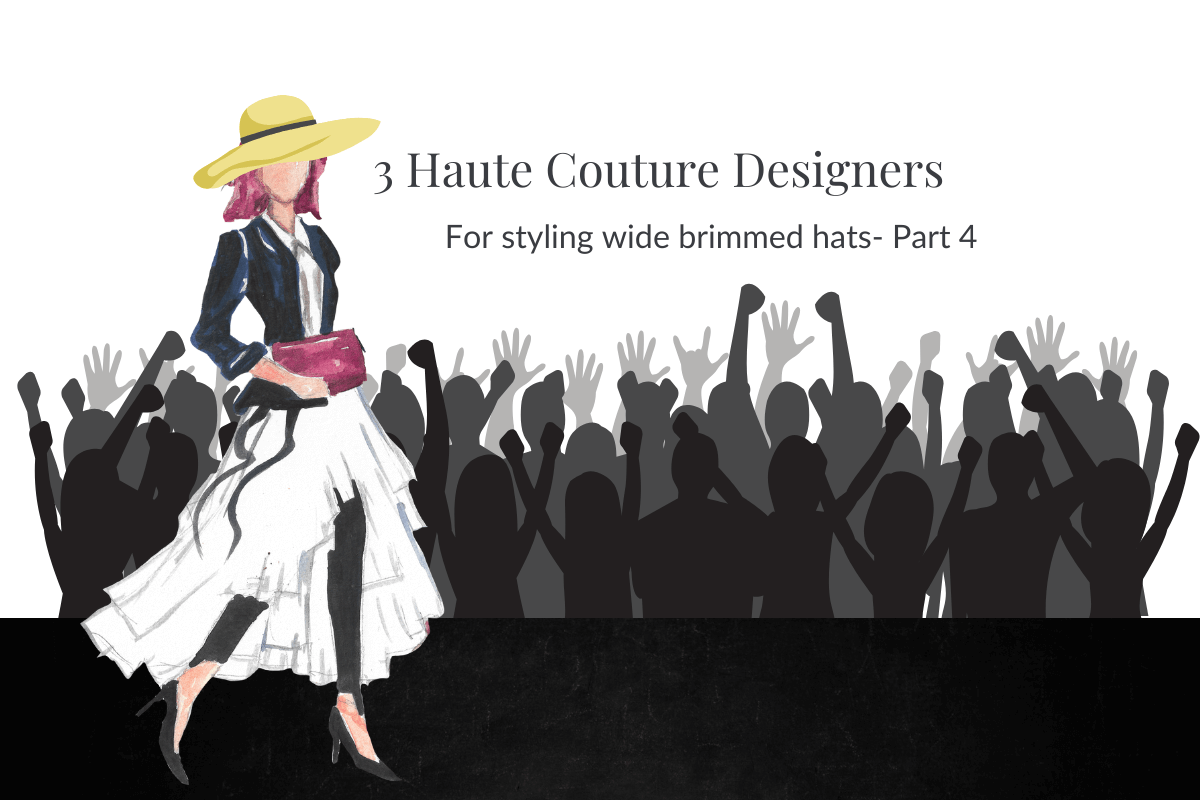 A blog banner for a blog post on the inspiration from the catwalks for styling hats by Melissa Rath Millinery.