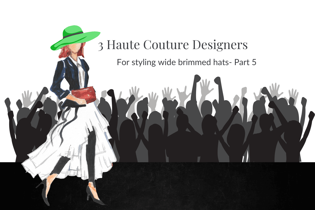 A blog banner for a blog post on the inspiration from the catwalks for styling hats by Melissa Rath Millinery.