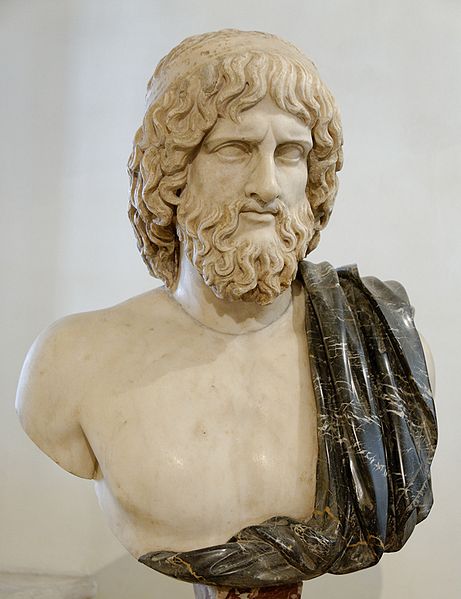  A picture of a bust of Hades, Greek God of the Underworld/