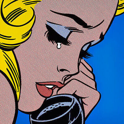 A painting by Roy Lichtenstein.