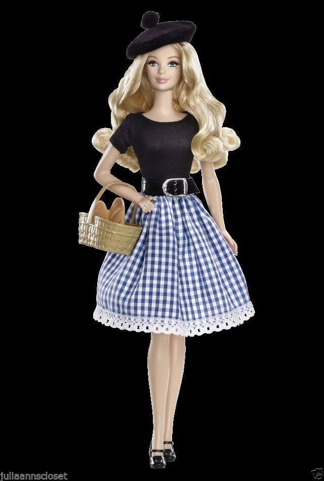 A picture of a Barbie doll in 2013