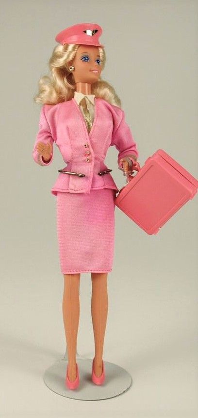 A picture of a Barbie doll in the 1989