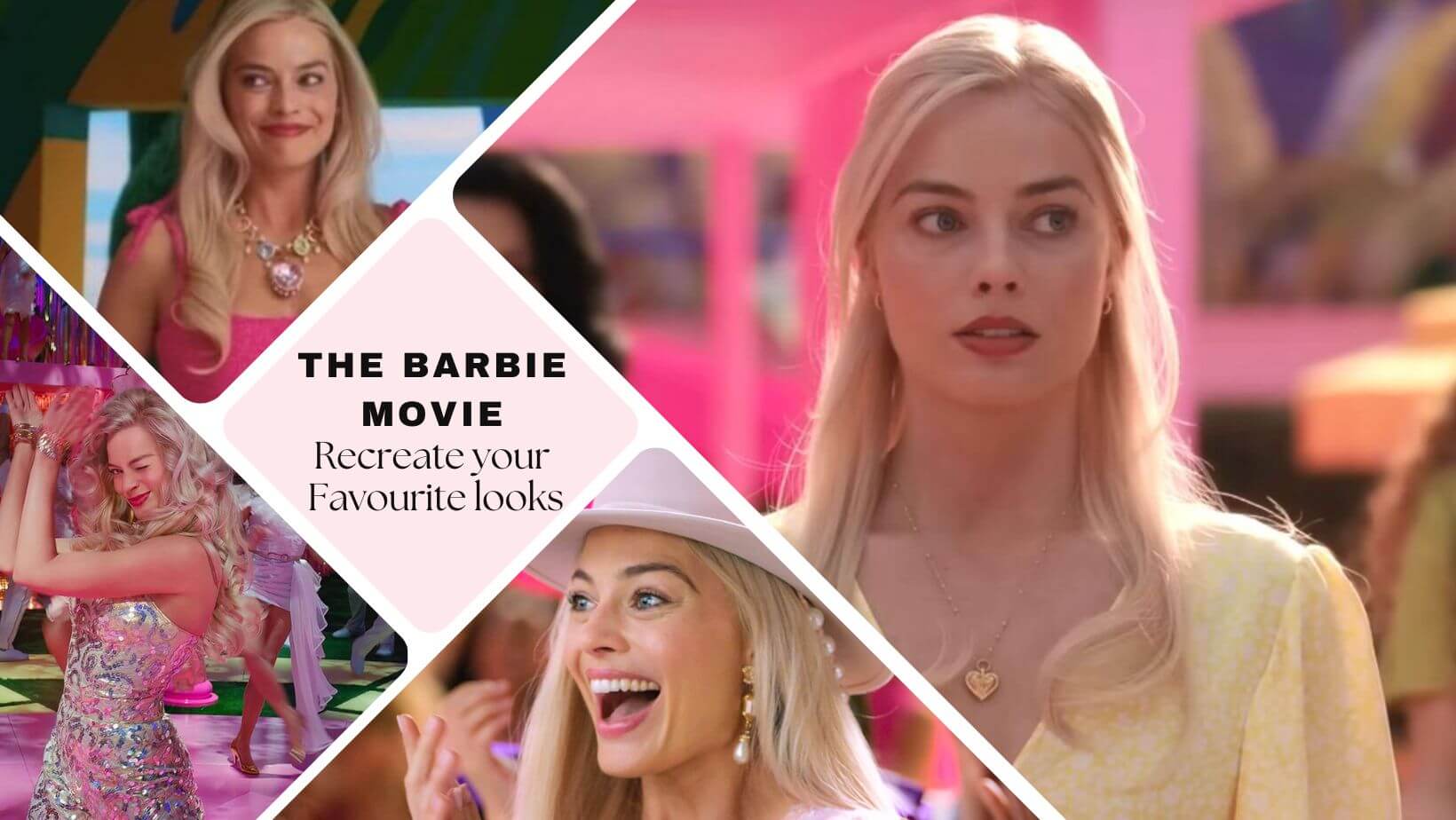 A picture of a blog cover for a blog post about how to recreate your favourite looks from the Barbie Movie by Melissa Rath MIllinery.