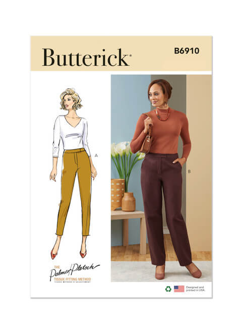 A picture of sewing pattern Burda 6910, which can be used to recreate a look from The Barbie Movie.