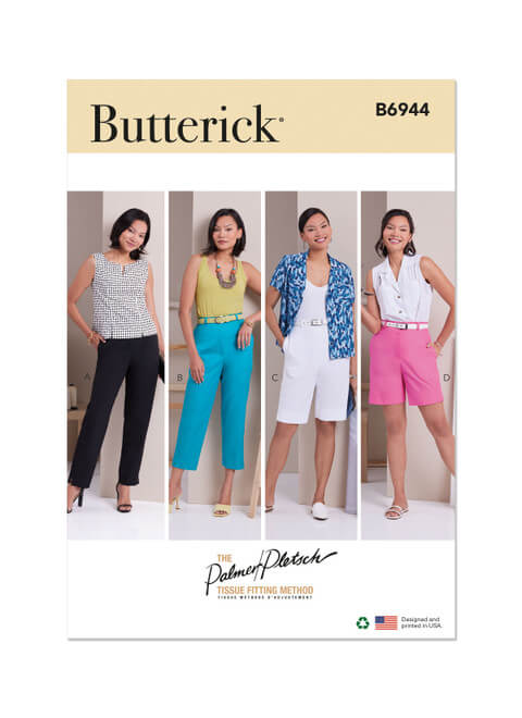 A picture of sewing pattern Burda 6944, which can be used to recreate a look from The Barbie Movie.