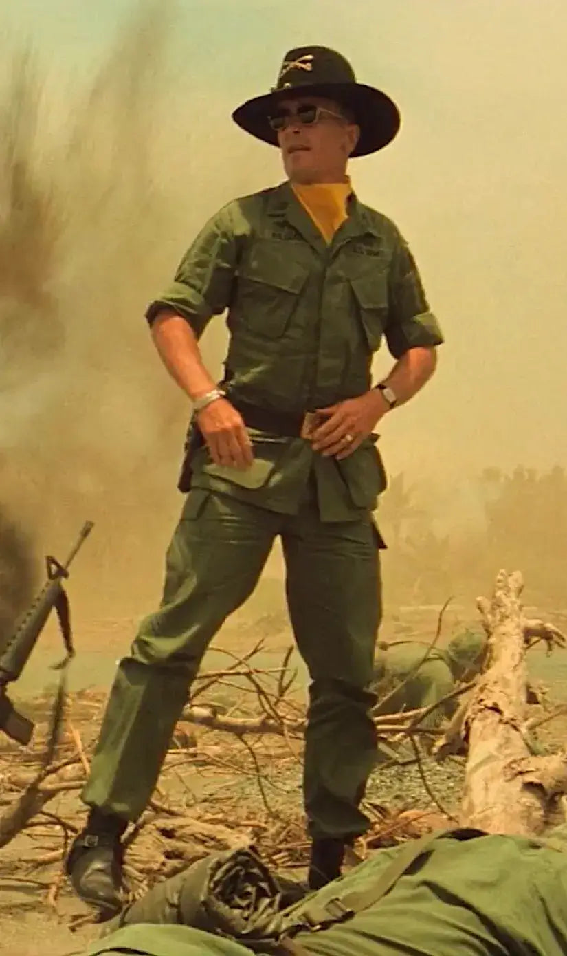 A picture of Colonel Kilgore from Apocalypse Now.