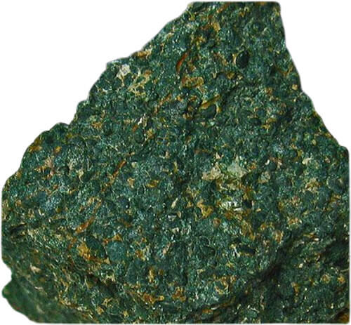 A picture of glauconite which was  widely used in murals, faience (a type of glazed ceramic), and other artistic mediums in Ancient Egypt.