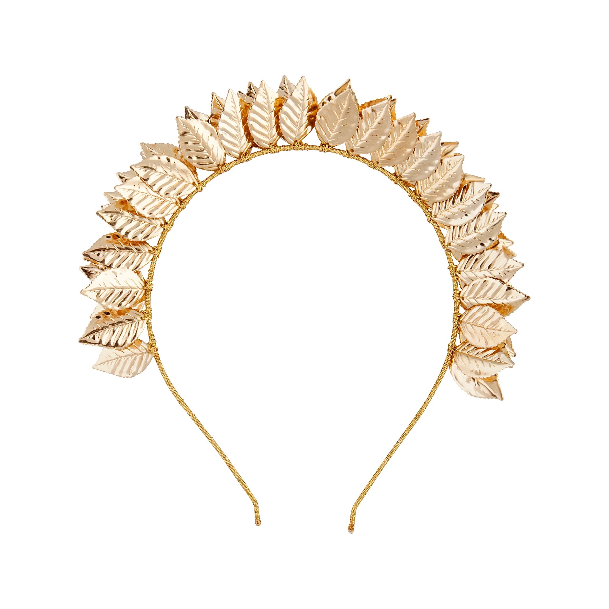 A picture of a Gold Leaf Bomb Metallic Headband by Lovisa