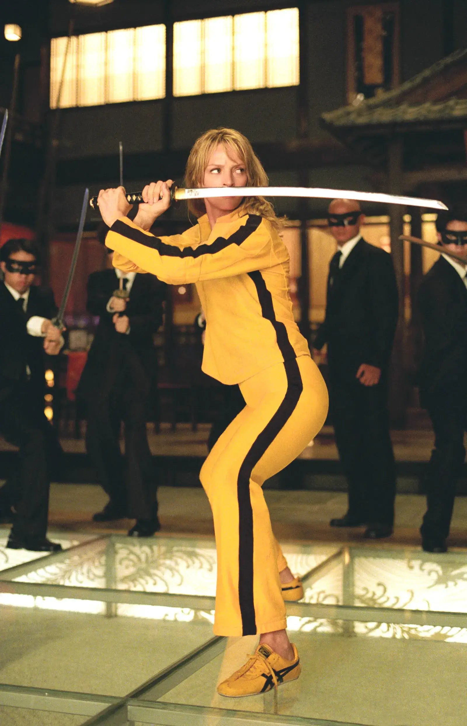 A picture of  a scene from the Kill Bill movie.