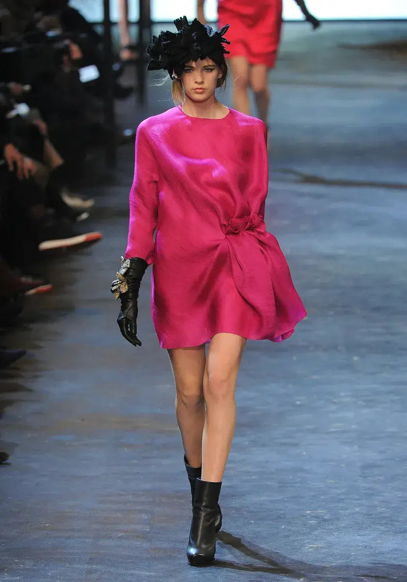 A picture of a model on the catwalk for  Lanvin AW 2011.