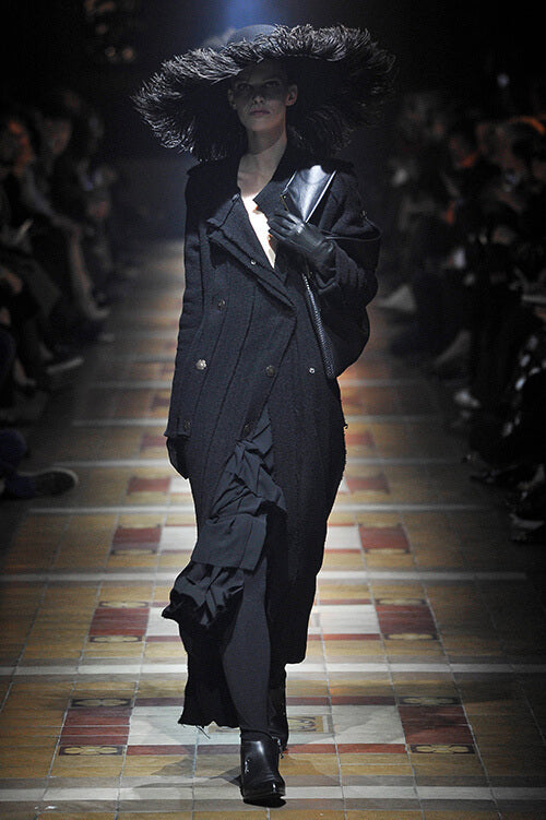 A picture of a model on the catwalk for  Lanvin AW 2011.