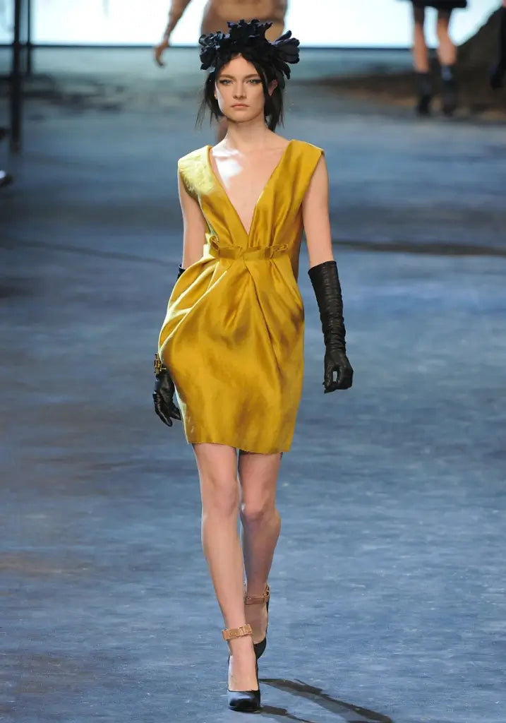 A picture of a model on the catwalk for  Lanvin AW 2011.