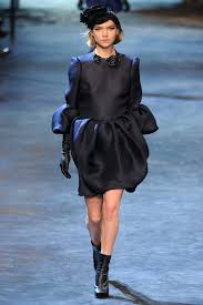 A picture of a model on the catwalk for  Lanvin AW 2011.