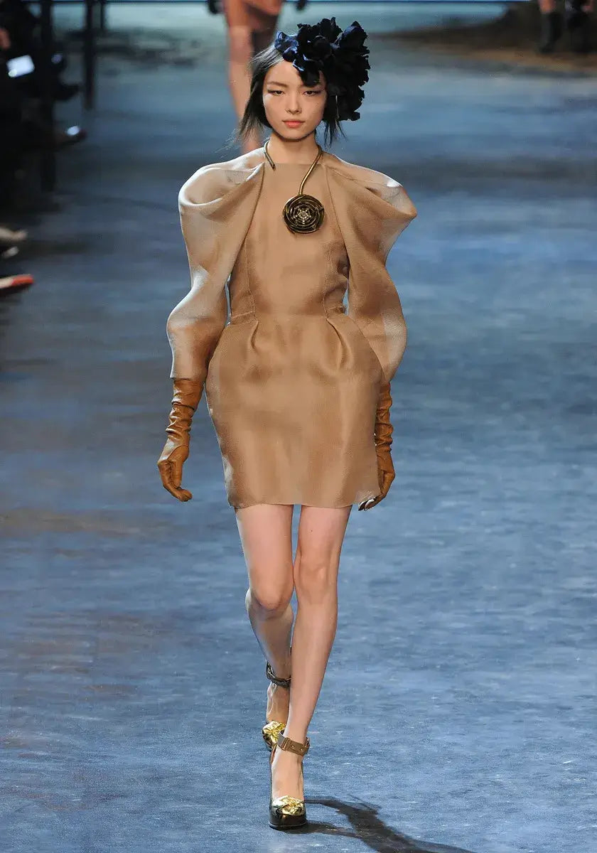 A picture of a model on the catwalk for  Lanvin AW 2011.