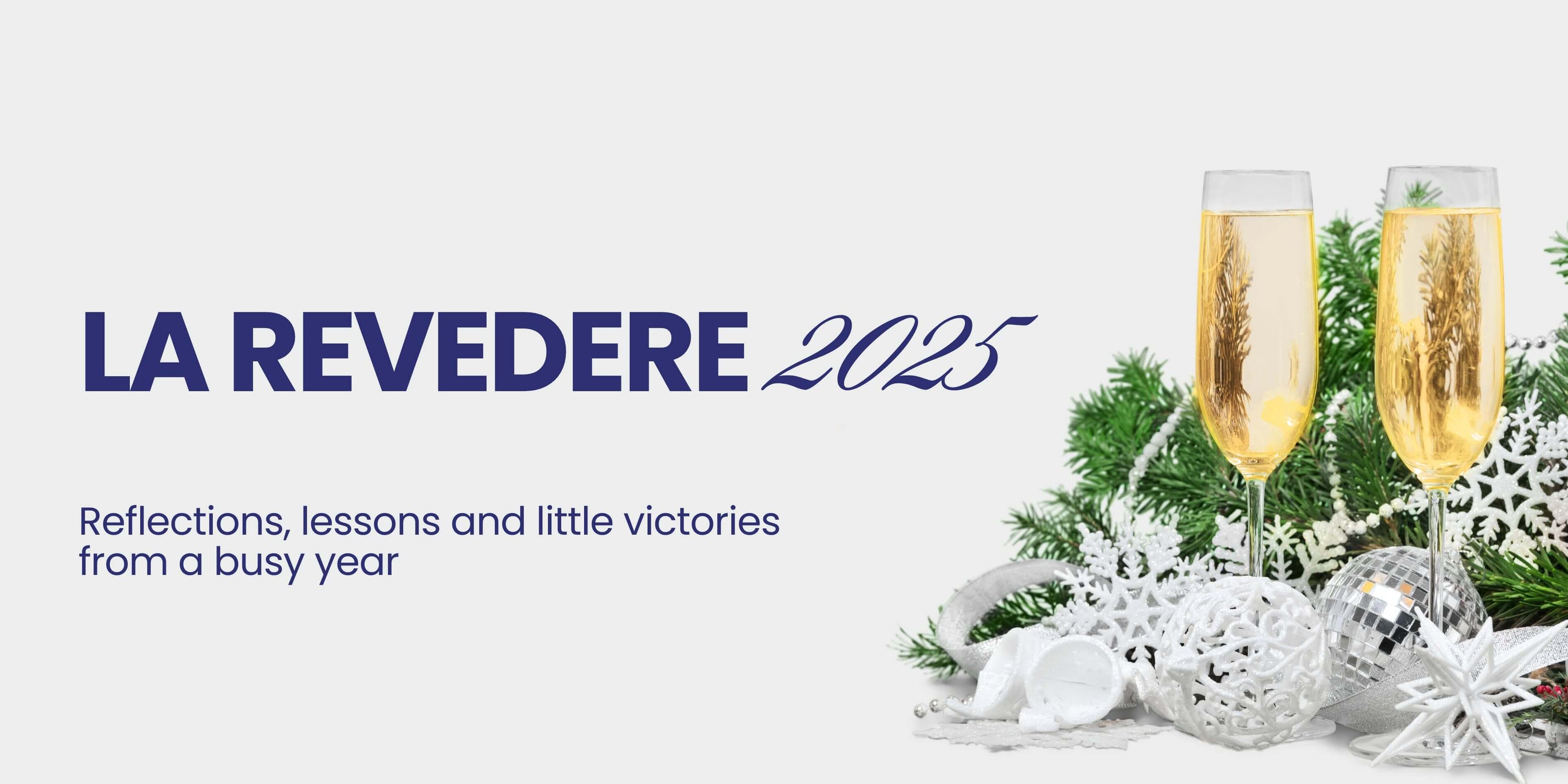 A picture of a blog banner for a blog about a farewell to 2025 by Melissa Rath Millinery 