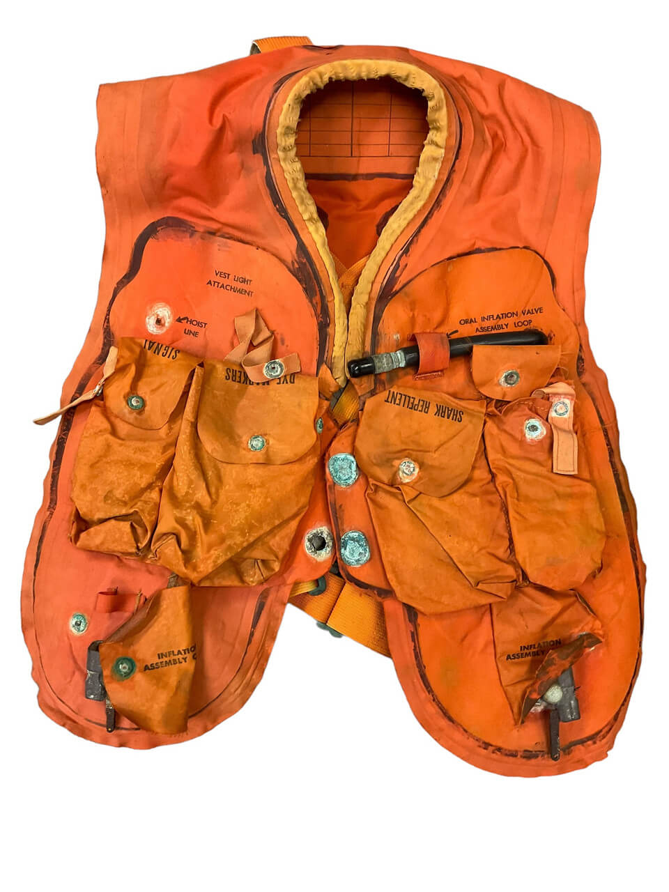 A picture of a life Jacket from 1965