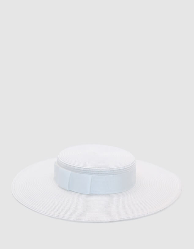 A picture of the Macy Boater by Morgan & Taylor, available at David Jones