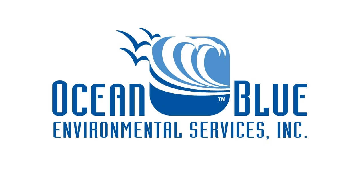 A picture of the Ocean Blue Environmental Services logo.