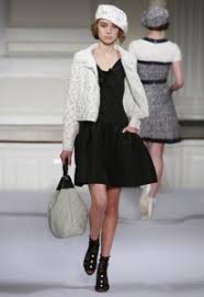 A picture of a model on the catwalk for the Oscar De  La Renta  Resort Wear 2010 Catwalk show.
