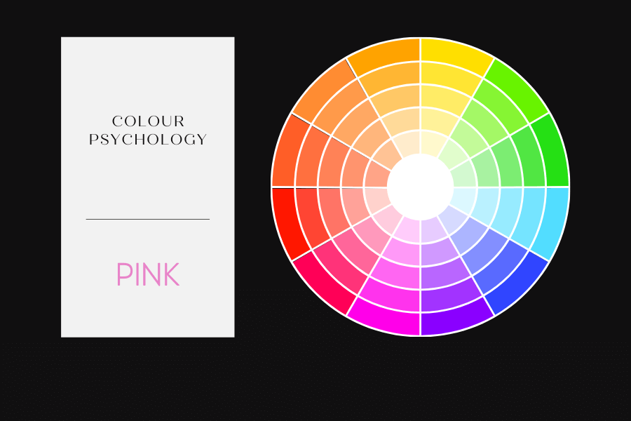 A picture of the blog for a blog post about the psychology of the colour pink, by Melissa Rath Millinery.