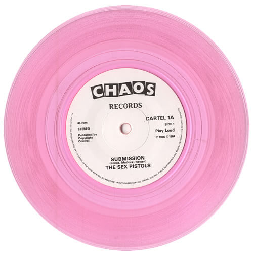 A picture of a pink record by The Sex Pistols