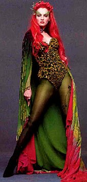 A picture of Poison Ivy, a seductive villian from Batman.
