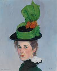 A picture of "Portrait of Anna Amie" painted by Cuno Amiet in 1898.