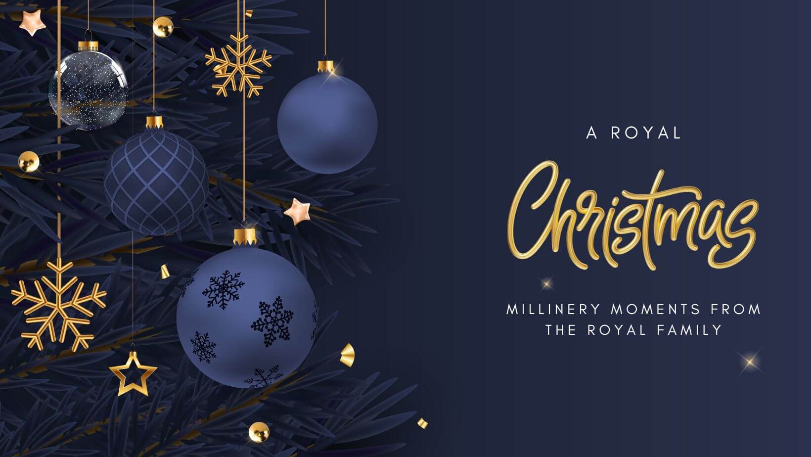 A picture of the blog for a blog post about millinery moments from the royal family and their Christmas Day Outfits, by Melissa Rath Millinery.