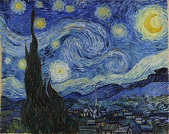 A picture of the painting "Starry Nights" by Vincent Van Gogh.