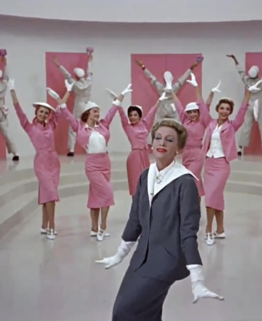 A picture of "Think Pink" from the movie Funny Face, released in 1957
