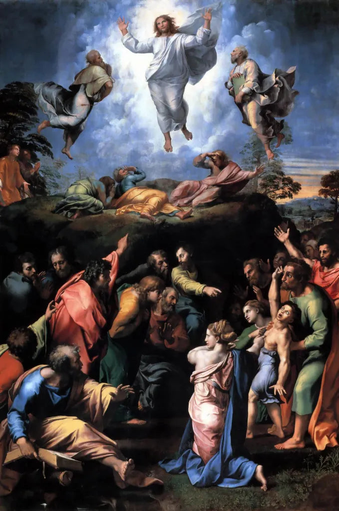 A picture of the painting "Transfiguration" by Raphael