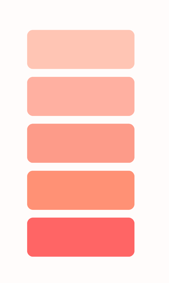 A picture of some shades of warm pink.
