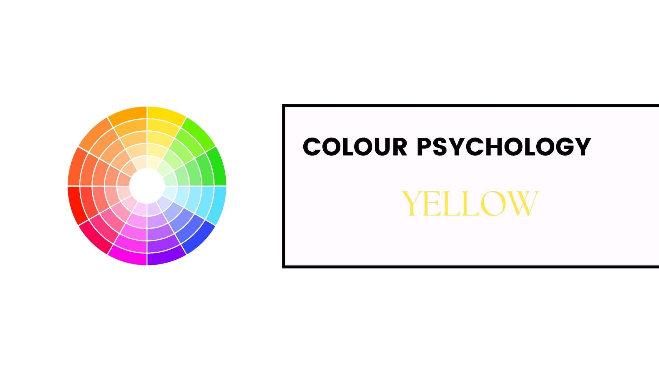 A picture of a blog cover for a blog post about the psychology of the colour yellow by Melissa Rath MIllinery.