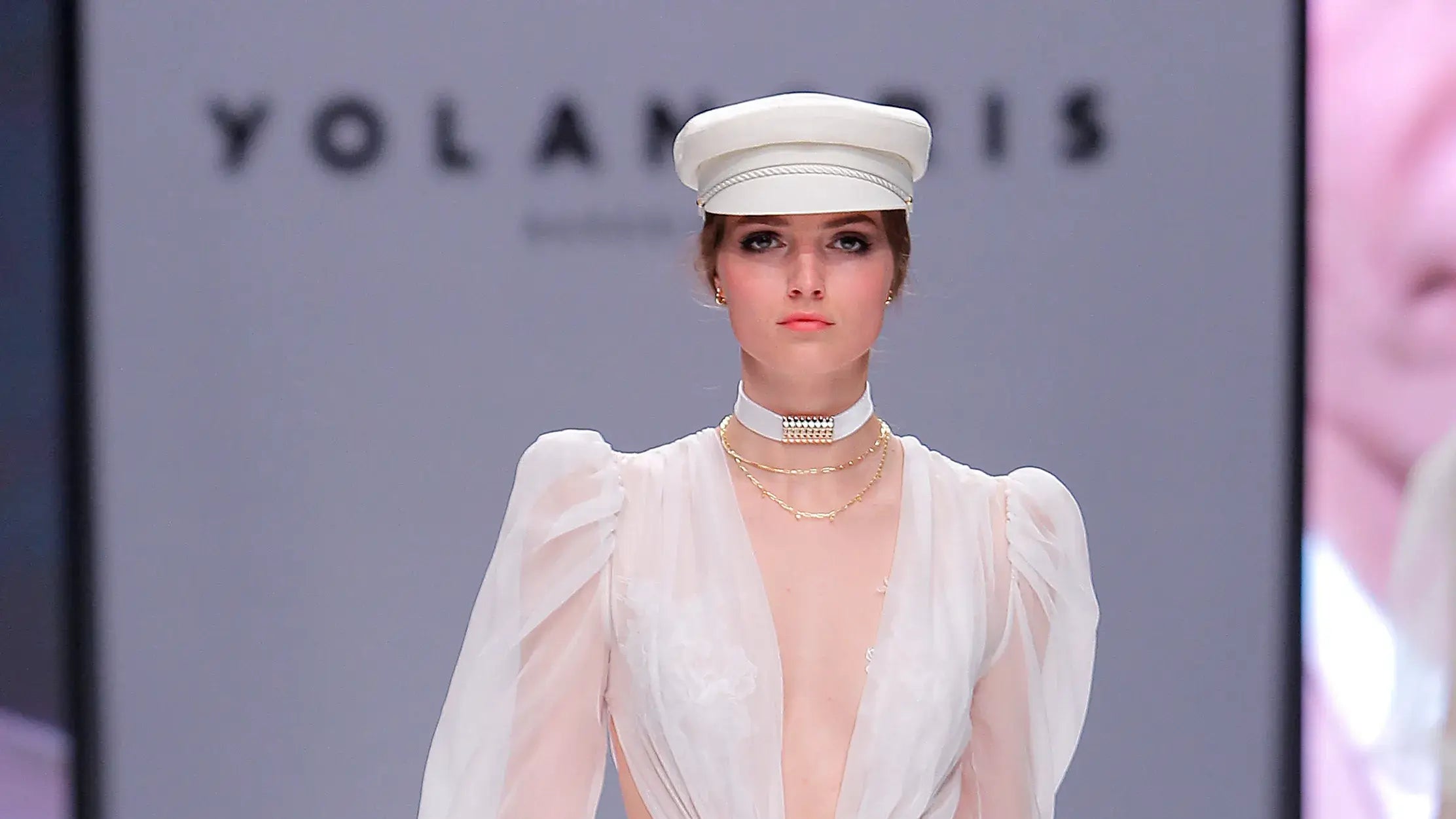 Load video: A video of the Yolan Cris Bridal 2020 show