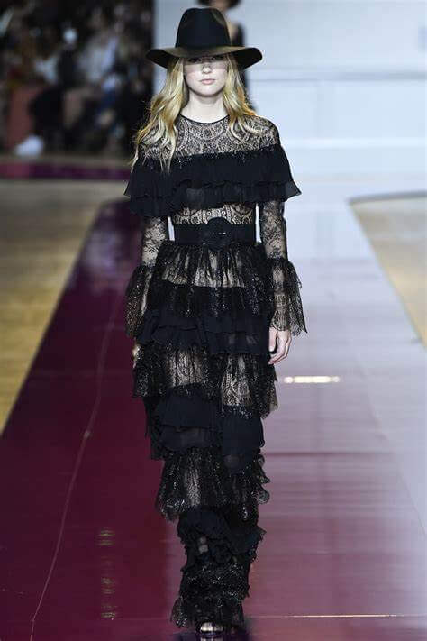 A picture of a catwalk model at the Zuhair Murad Haute Couture Autumn Winter 2016 show.